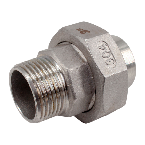 Американка c/нр нержавеющая, AISI304 DN25 (1"), (CF8), PTFE, PN16