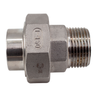Американка c/нр нержавеющая, AISI304 DN25 (1"), (CF8), PTFE, PN16