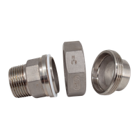 Американка c/нр нержавеющая, AISI304 DN25 (1"), (CF8), PTFE, PN16