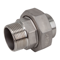 Американка c/нр нержавеющая, AISI304 DN32 (1_1/4"), (CF8), PTFE, PN16