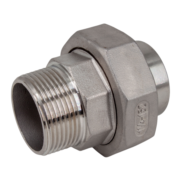 Американка c/нр нержавеющая, AISI304 DN32 (1_1/4"), (CF8), PTFE, PN16