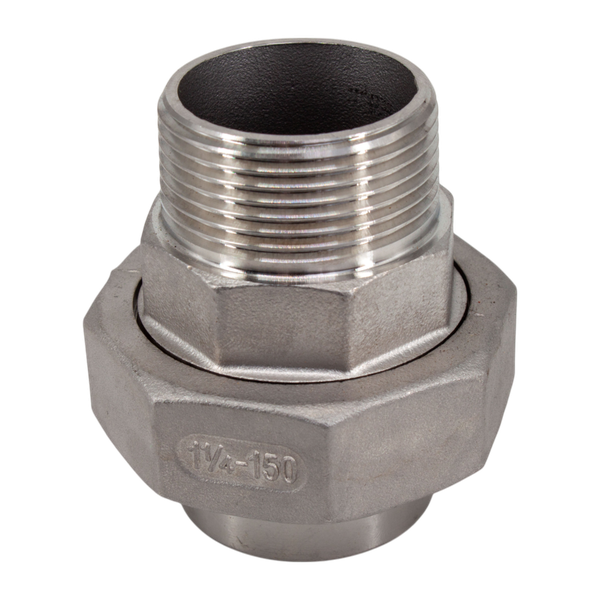 Американка c/нр нержавеющая, AISI304 DN32 (1_1/4"), (CF8), PTFE, PN16