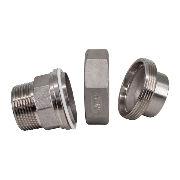 Американка c/нр нержавеющая, AISI304 DN32 (1_1/4"), (CF8), PTFE, PN16