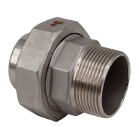 Американка c/нр нержавеющая, AISI304 DN40 (1_1/2"), (CF8), PTFE, PN16