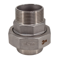 Американка c/нр нержавеющая, AISI304 DN40 (1_1/2"), (CF8), PTFE, PN16
