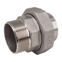 Американка c/нр нержавеющая, AISI304 DN50 (2"), (CF8), PTFE, PN16