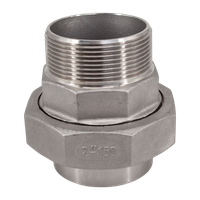 Американка c/нр нержавеющая, AISI304 DN50 (2"), (CF8), PTFE, PN16