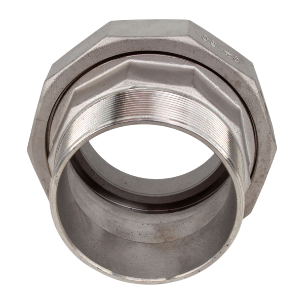 Американка c/нр нержавеющая, AISI304 DN80 (3"), (CF8), PTFE, PN16