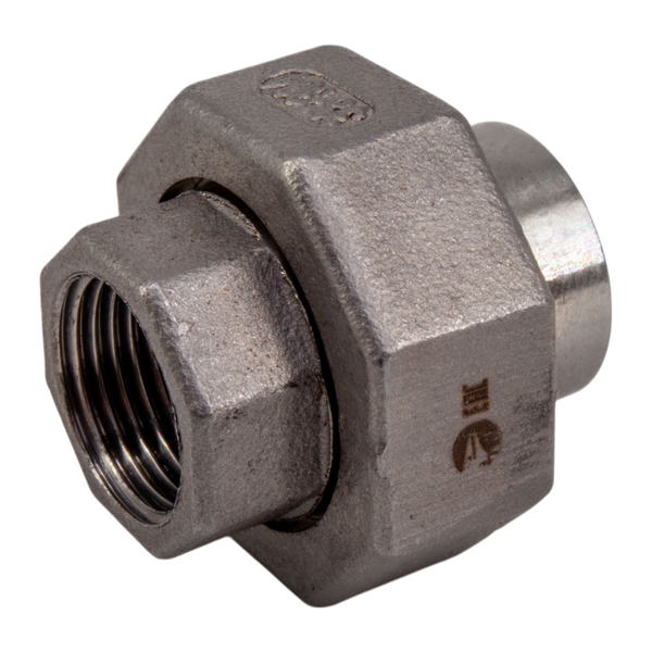 Американка с/вр нержавеющая, AISI304 DN10 (3/8"), (CF8), PTFE, PN16