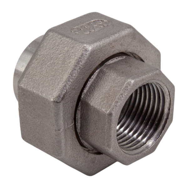 Американка с/вр нержавеющая, AISI304 DN10 (3/8"), (CF8), PTFE, PN16