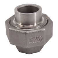 Американка с/вр нержавеющая, AISI304 DN10 (3/8"), (CF8), PTFE, PN16