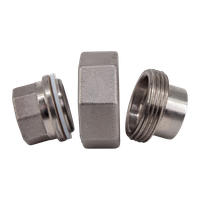 Американка с/вр нержавеющая, AISI304 DN10 (3/8"), (CF8), PTFE, PN16