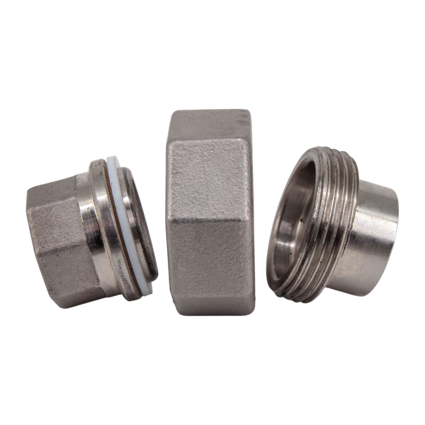 Американка с/вр нержавеющая, AISI304 DN10 (3/8"), (CF8), PTFE, PN16