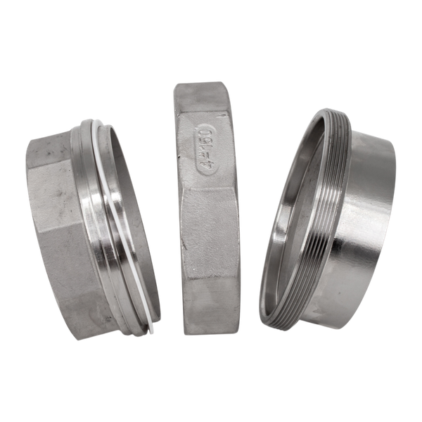 Американка c/вр нержавеющая, AISI304 DN 100 (4"), (CF8), PTFE, PN16