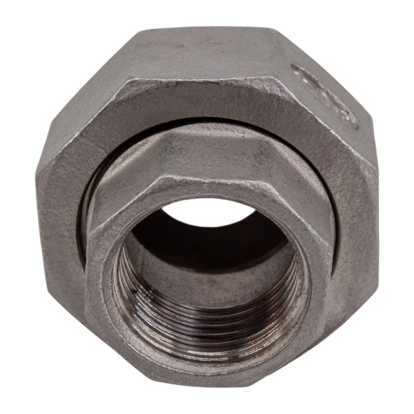 Американка с/вр нержавеющая, AISI304 DN15 (1/2"), (CF8), PTFE, PN16