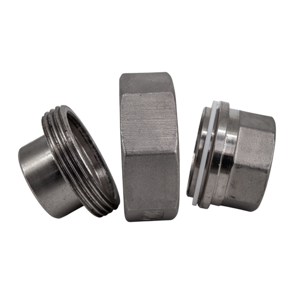 Американка с/вр нержавеющая, AISI304 DN20 (3/4"), (CF8), PTFE, PN16