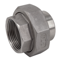 Американка с/вр нержавеющая, AISI304 DN32 (1_1/4"), (CF8), PTFE, PN16