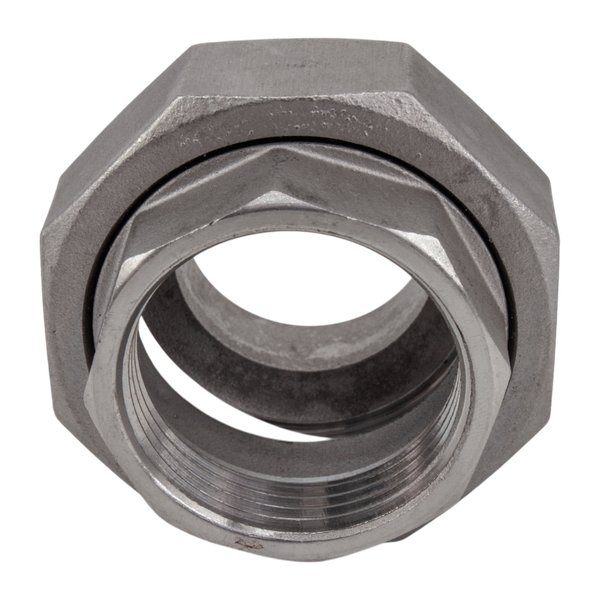 Американка с/вр нержавеющая, AISI304 DN32 (1_1/4"), (CF8), PTFE, PN16