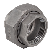 Американка с/вр нержавеющая, AISI304 DN32 (1_1/4"), (CF8), PTFE, PN16