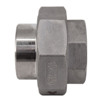 Американка с/вр нержавеющая, AISI304 DN32 (1_1/4"), (CF8), PTFE, PN16