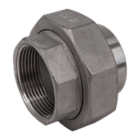 Американка с/вр нержавеющая, AISI304 DN40 (1_1/2"), (CF8), PTFE, PN16