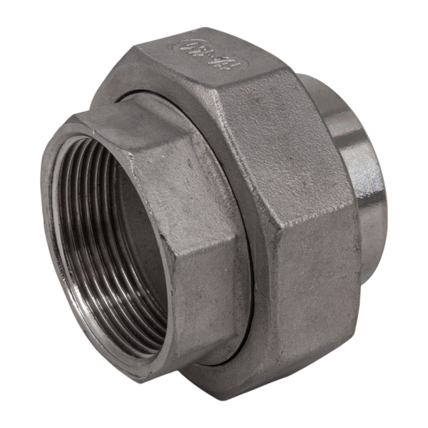 Американка с/вр нержавеющая, AISI304 DN40 (1_1/2"), (CF8), PTFE, PN16