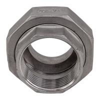 Американка с/вр нержавеющая, AISI304 DN40 (1_1/2"), (CF8), PTFE, PN16