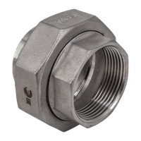 Американка с/вр нержавеющая, AISI304 DN40 (1_1/2"), (CF8), PTFE, PN16