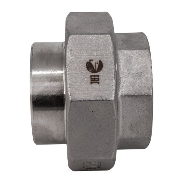 Американка с/вр нержавеющая, AISI304 DN40 (1_1/2"), (CF8), PTFE, PN16