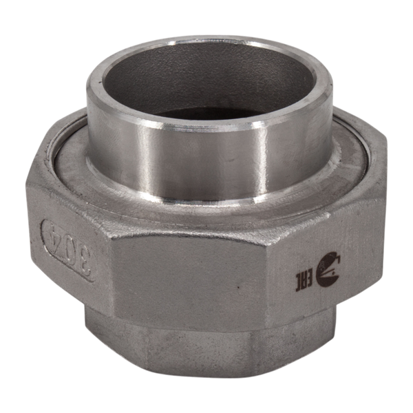 Американка с/вр нержавеющая, AISI304 DN40 (1_1/2"), (CF8), PTFE, PN16