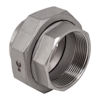 Американка с/вр нержавеющая, AISI304 DN50 (2"), (CF8), PTFE, PN16