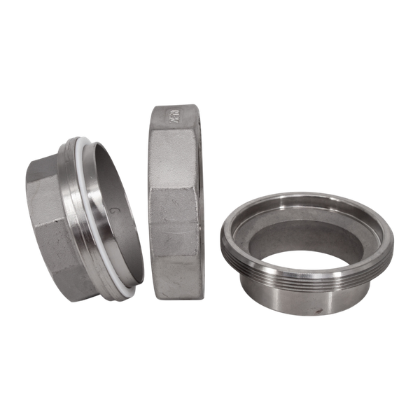 Американка с/вр нержавеющая, AISI304 DN65 (2_1/2"), (CF8), PTFE, PN16