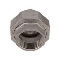 Американка вр/вр нержавеющая, AISI316 DN32 (1_1/4"), (CF8M), PTFE, PN16