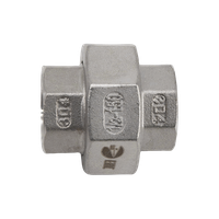Американка вр/вр нержавеющая, AISI304 DN15 (1/2"), (CF8), PTFE, PN16