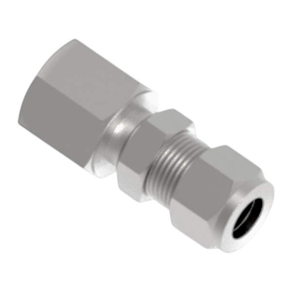 CBFC штуцер с креплением на панель ( об.вр.Д 1/4" x вр.NPT 1/4" )