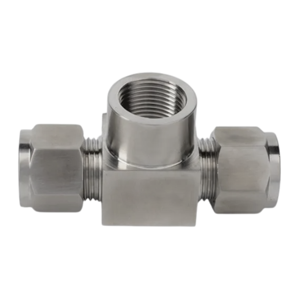 CBTF тройник с резьбой по ответвлению ( об.вр.Д 1/4" x вр.NPT 1/4" )