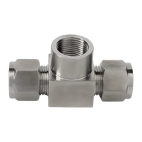 CBTF тройник с резьбой по ответвлению ( об.вр.Д 1/2" x вр.NPT 3/8" )