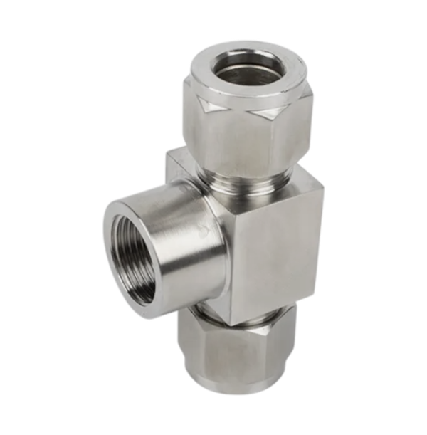 CBTF тройник с резьбой по ответвлению ( об.вр.Д 1/4" x вр.NPT 1/4" )