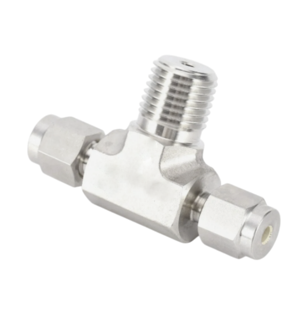 CBTM тройник с резьбой по ответвлению ( об.вр.Д 1/8" x нр.NPT 1/4" )