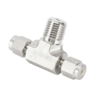 CBTM тройник с резьбой по ответвлению ( об.вр.Д 3/8" x нр.NPT 1/4" )