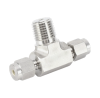 CBTM тройник с резьбой по ответвлению ( об.вр.Д 1/8" x нр.NPT 1/4" )