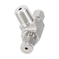 CBTM тройник с резьбой по ответвлению ( об.вр.Д 3/8" x нр.NPT 1/4" )