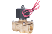 Клапан электромагнитный латунный, прямого действия, нормально открытый, DN40 (1_1/2"), PN10, 24AC