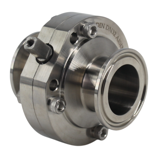 Затвор дисковый Clamp DIN нержавеющий, EPDM, AISI304 DN32 (1_1/4"), (CF8), PN8