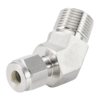 CLMB штуцер угловой 45°, 1/4" x 1/8"(NPT)