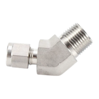 CLMB штуцер угловой 45°, 1/4" x 1/8"(NPT)