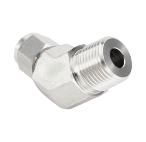 CLMB штуцер угловой 45° ( об.вр.Д 3/8" x нр.NPT 1/4" )