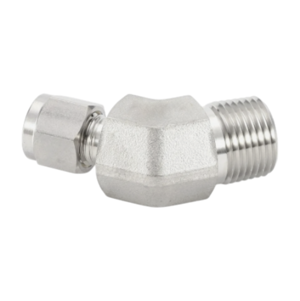 CLMB штуцер угловой 45° ( об.вр.Д 3/8" x нр.NPT 1/4" )