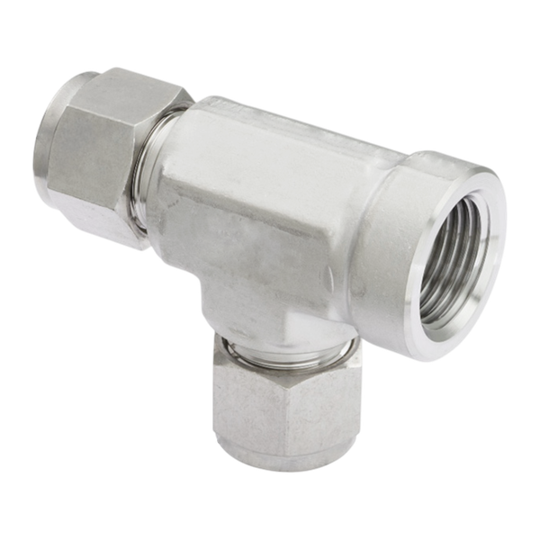 CRTF тройник с резьбой по направлению, 1/8" x 1/8" x 1/8"(NPT)