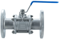 Кран шаровый фланцевый трехсоставной нержавеющий (3PC), AISI304 DN50 (2"), (CF8), PN16